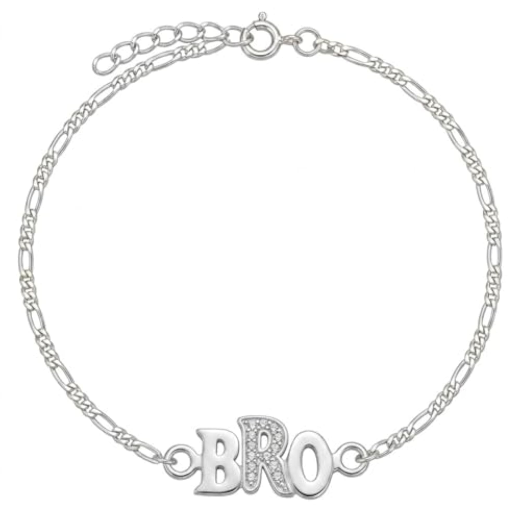 925 Sterling Silver Bro Floral Mor Pankh Rakhi Bracelet